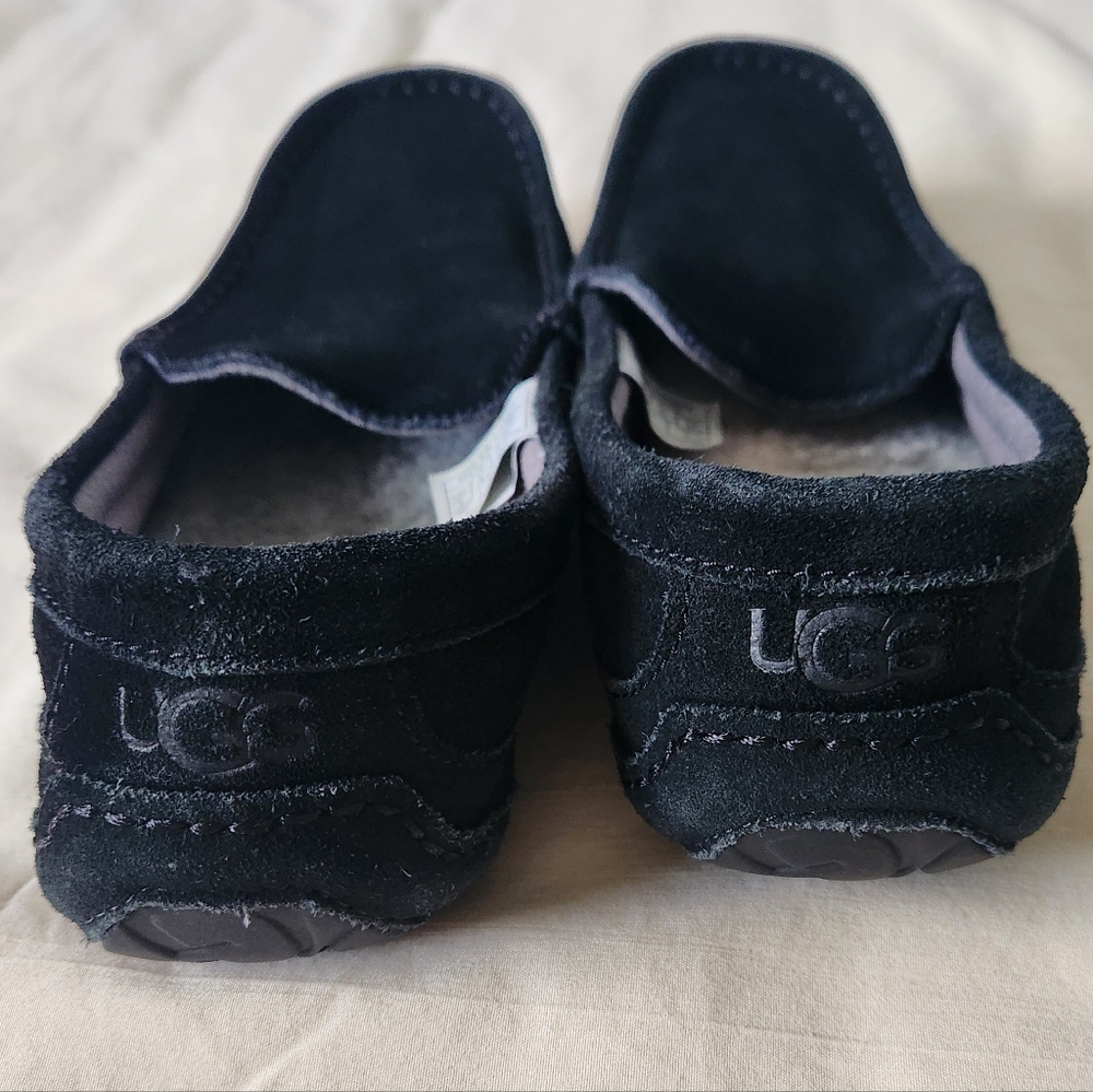 UGG Men's Adler Black Loafers Suele Slip-Ons Size 9 - Picture 9 of 11